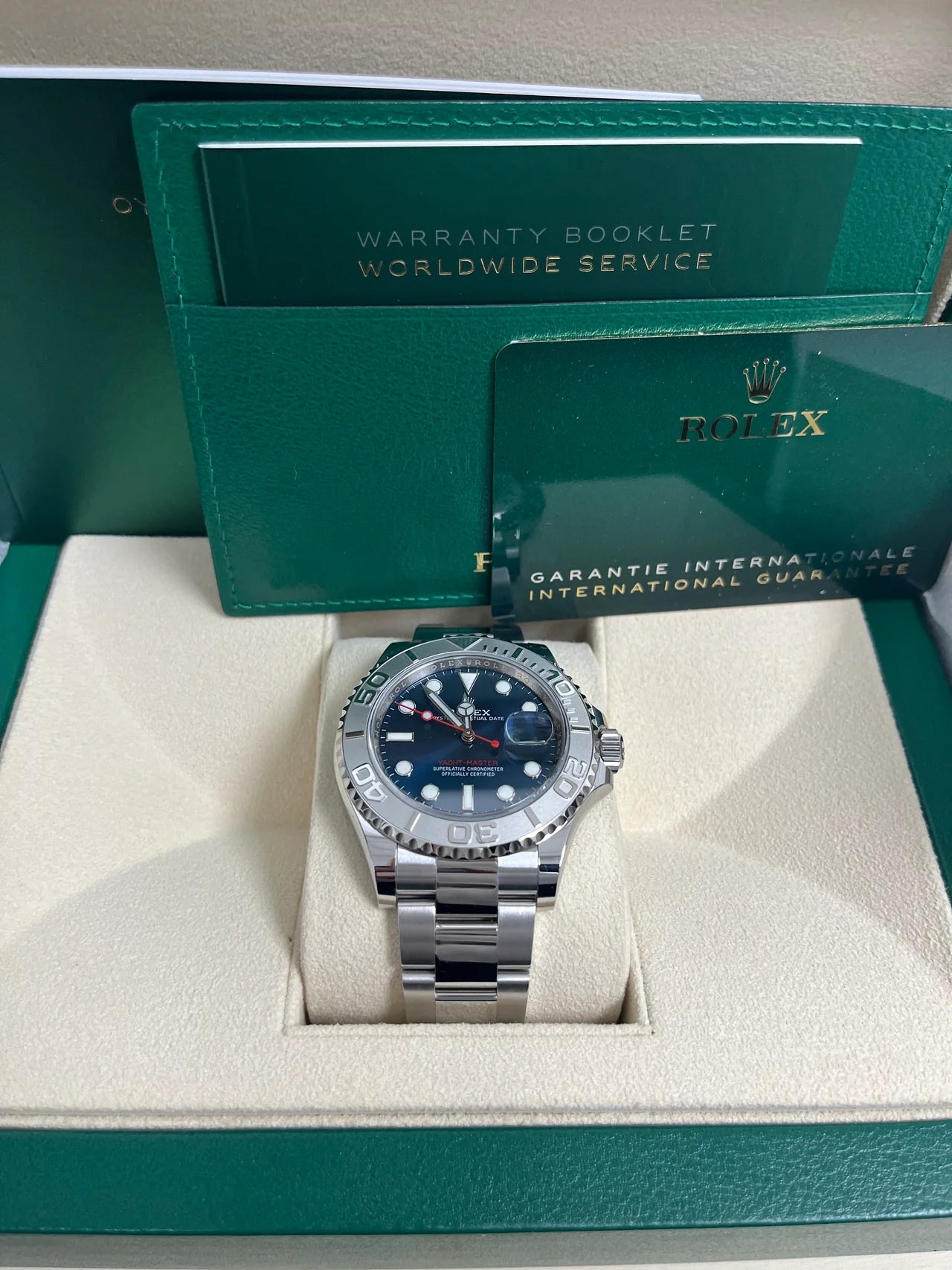Yatch-master 42 mm Acciao Blu