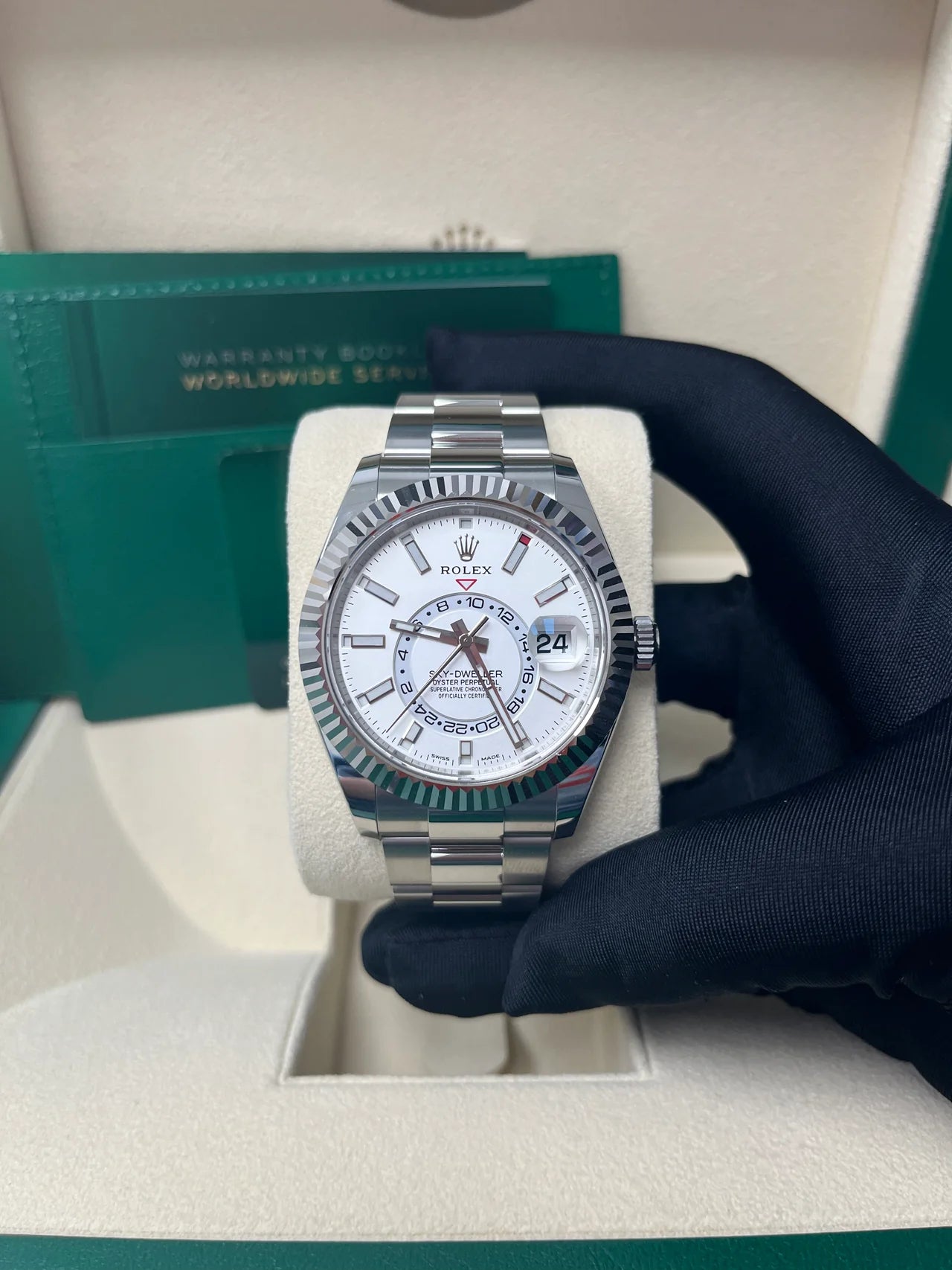 Sky-dweller 42 mm Bianco Oyster