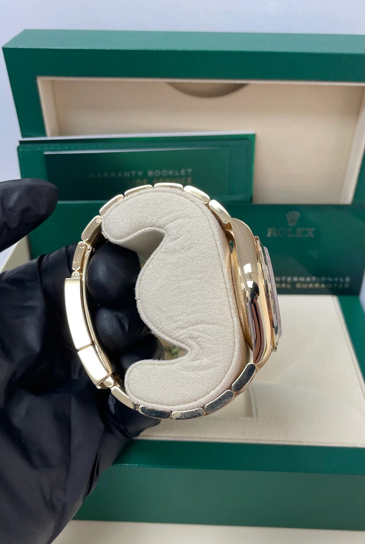 Daytona 40mm Oro giallo Quad Bianco