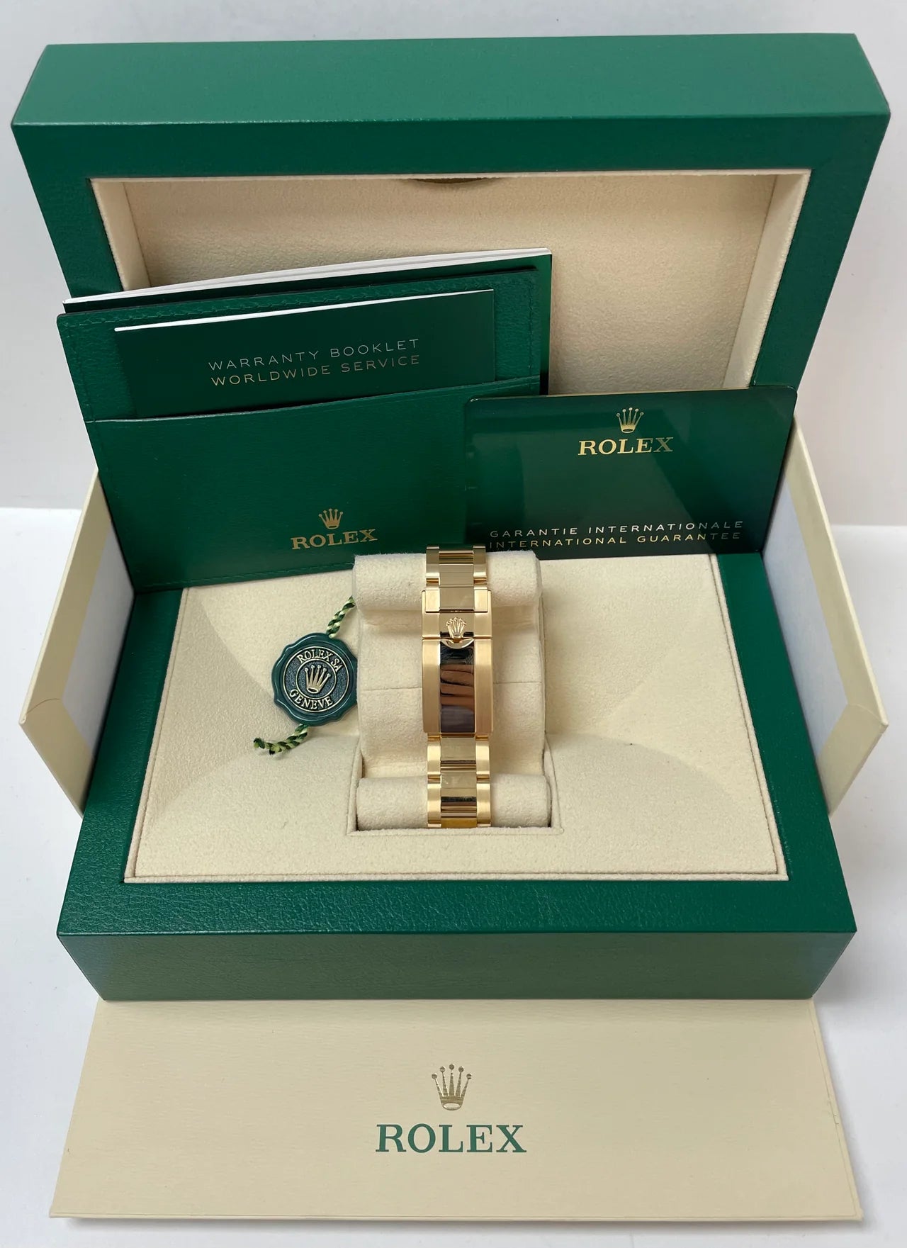 Daytona 40mm Oro giallo Quad Bianco