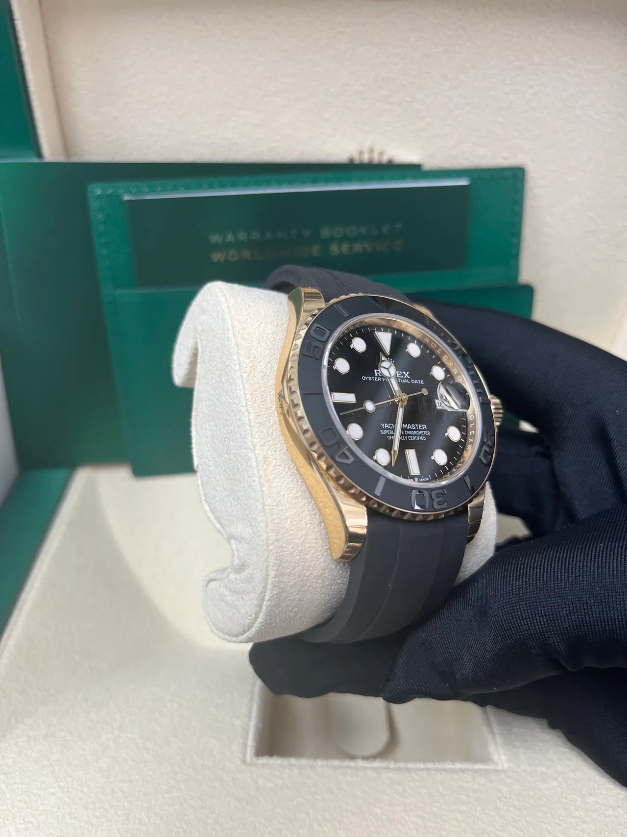 Yatch-master 42 mm Gomma Oro Giallo