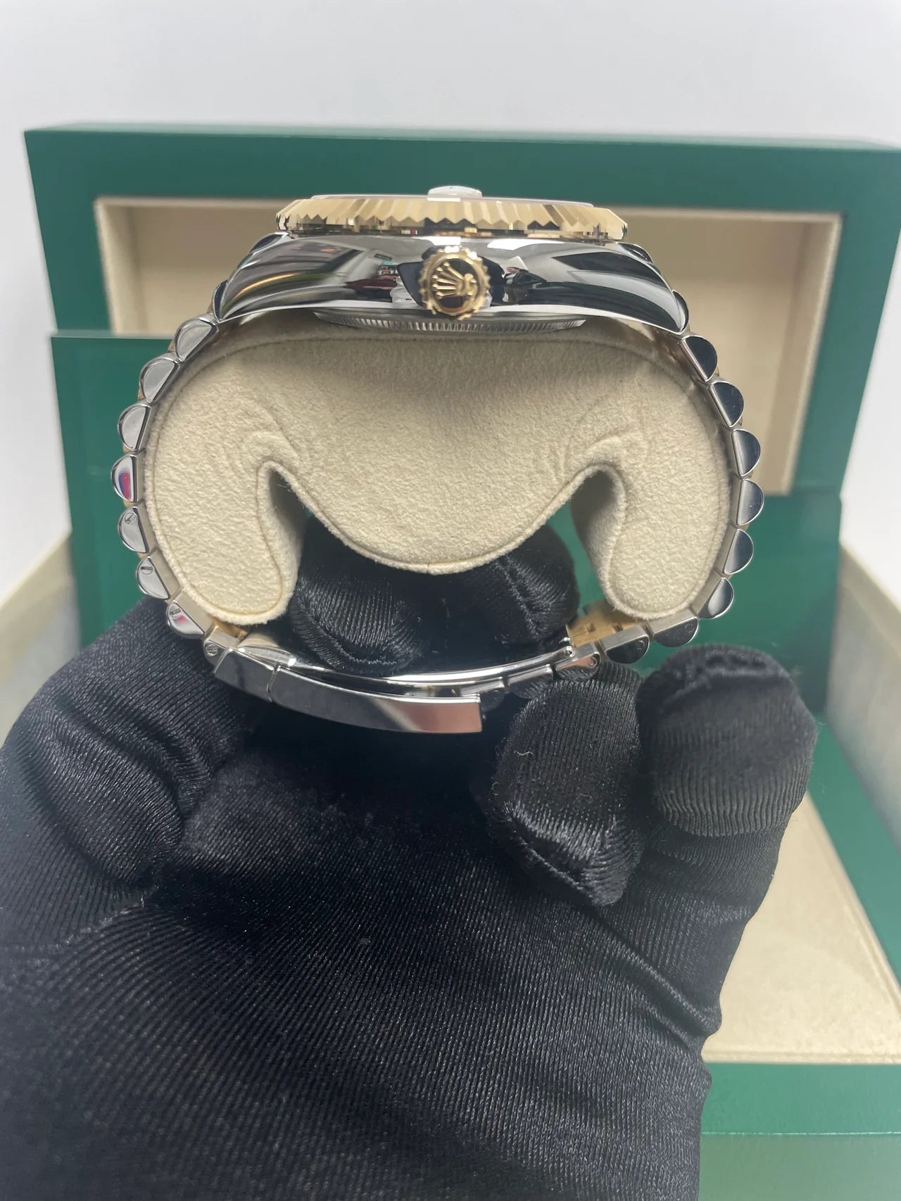 Sky-dweller 42 mm Acciaio/oro Quad. Oro