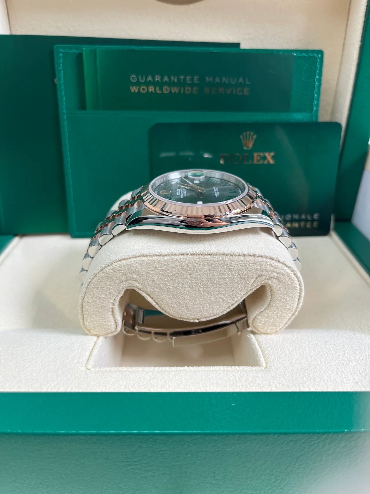 Datejust 41 mm Wimbledon Acciao Oro Rosa Jubilee