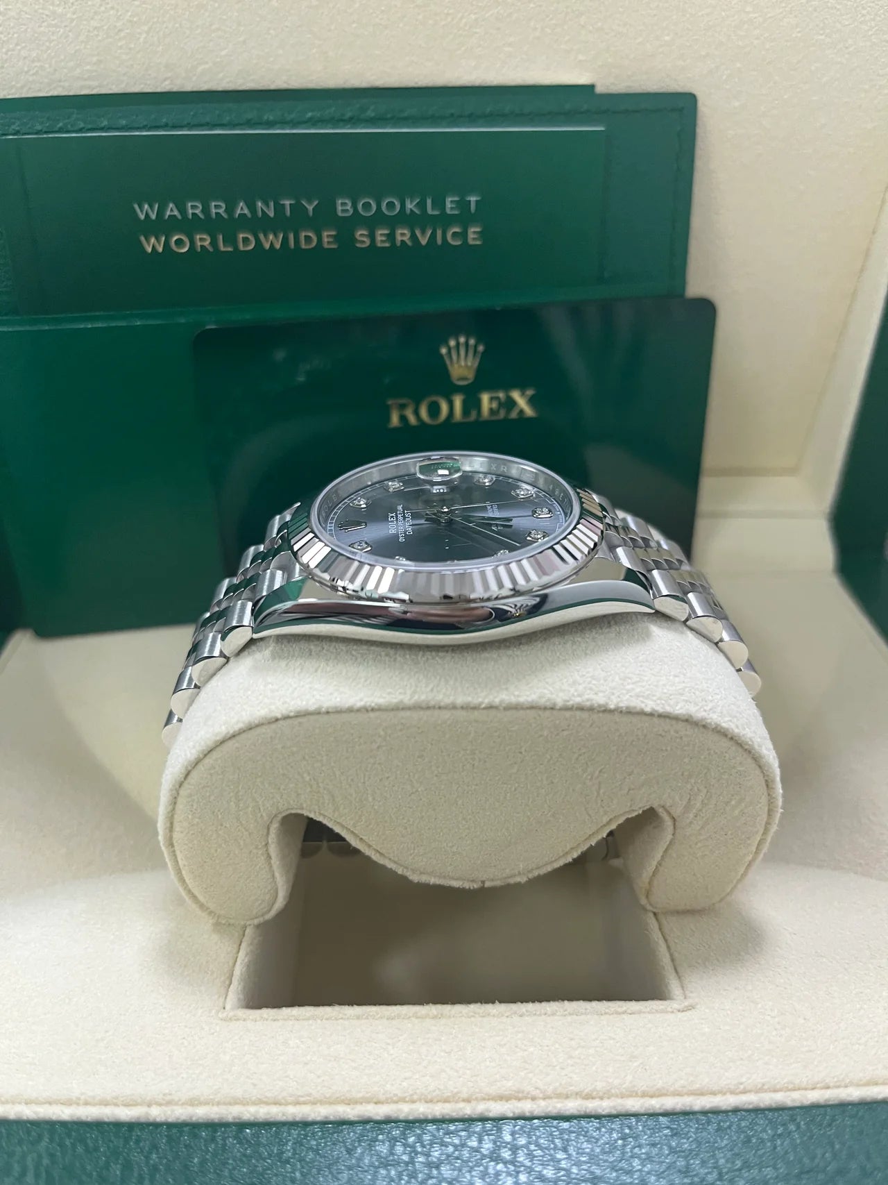 DateJust 41 mm Grigio Jubilee Diamanti