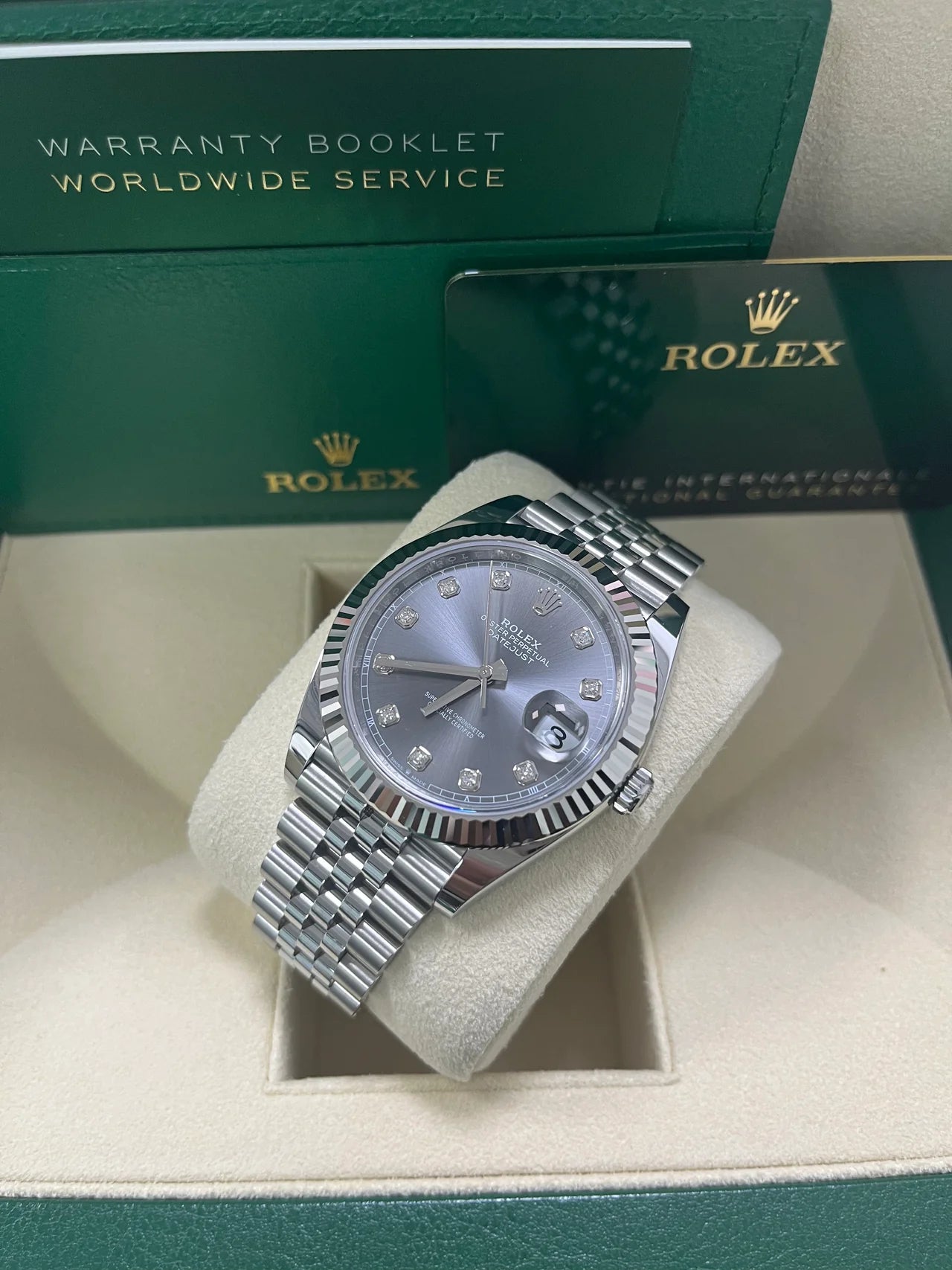 DateJust 41 mm Grigio Jubilee Diamanti