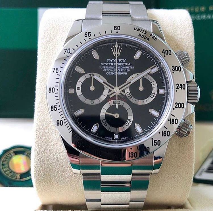 Daytona 40mm Acciaio Nero