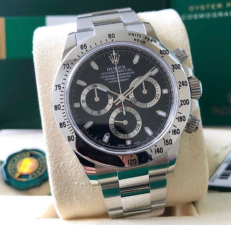 Daytona 40mm Acciaio Nero