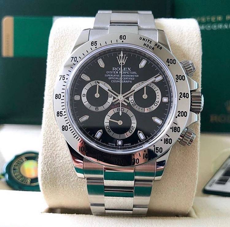 Daytona 40mm Acciaio Nero