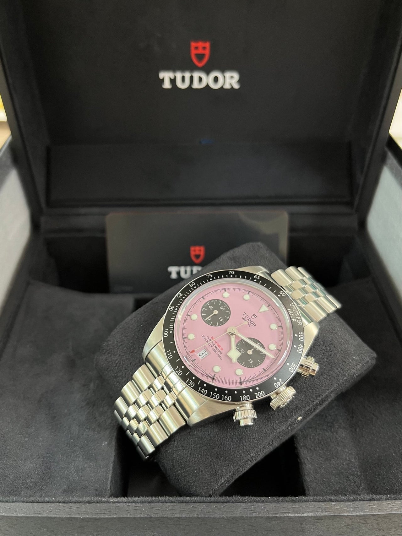 Tudor black bay chrono rosa