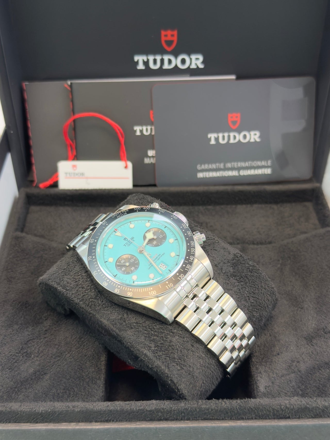 Tudor black bay chrono celeste