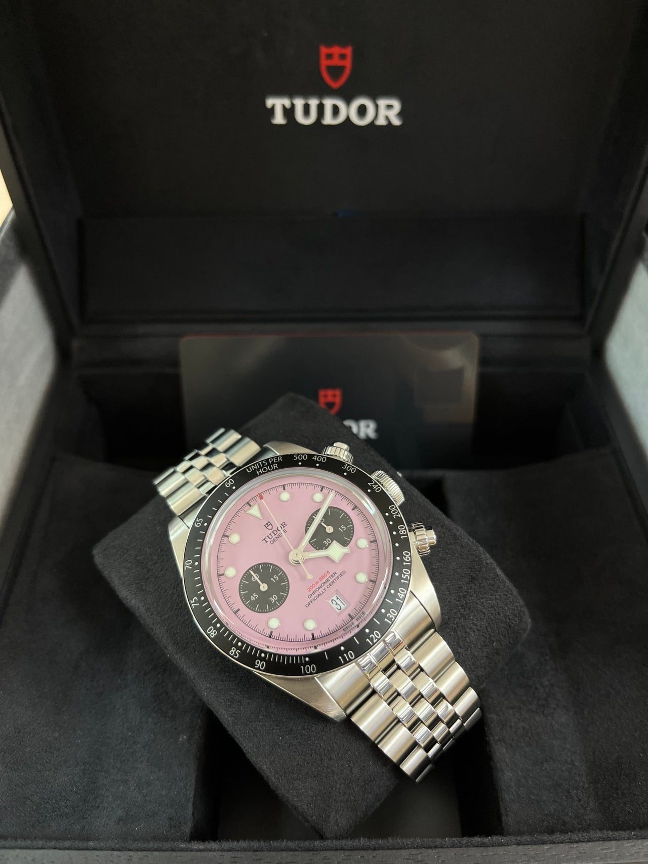 Tudor black bay chrono rosa