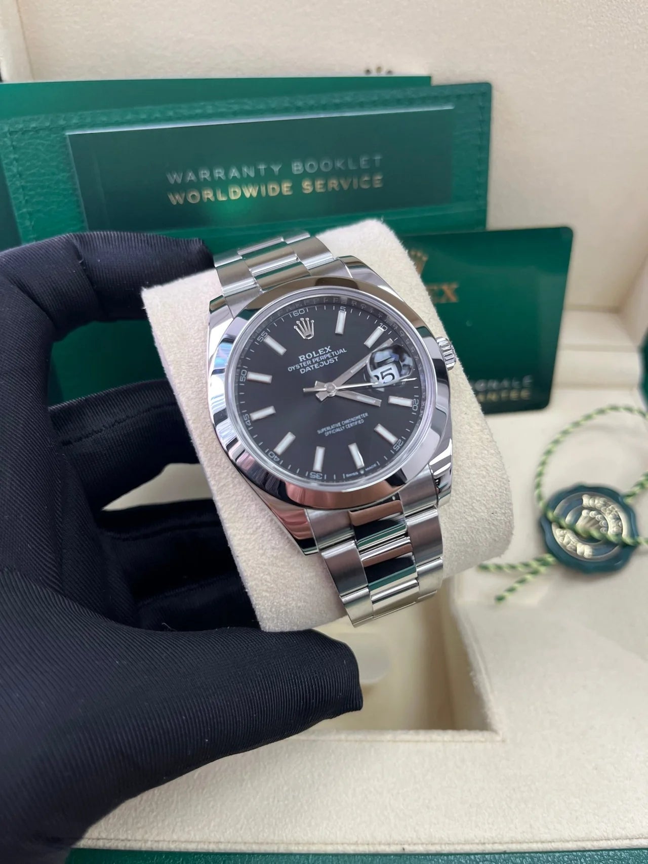 Datejust 41 mm Nero Oyster Ghiera Liscia