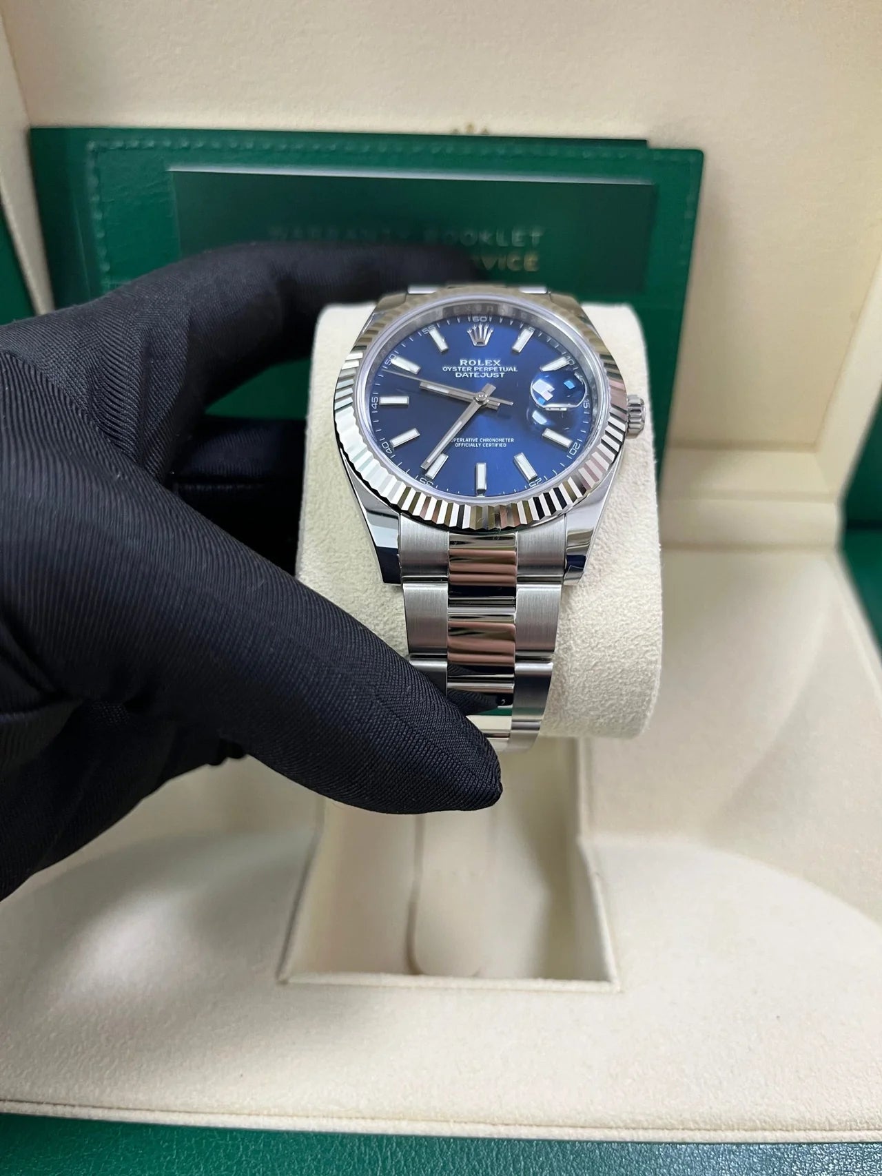 Datejust 41 mm Blu Oyster