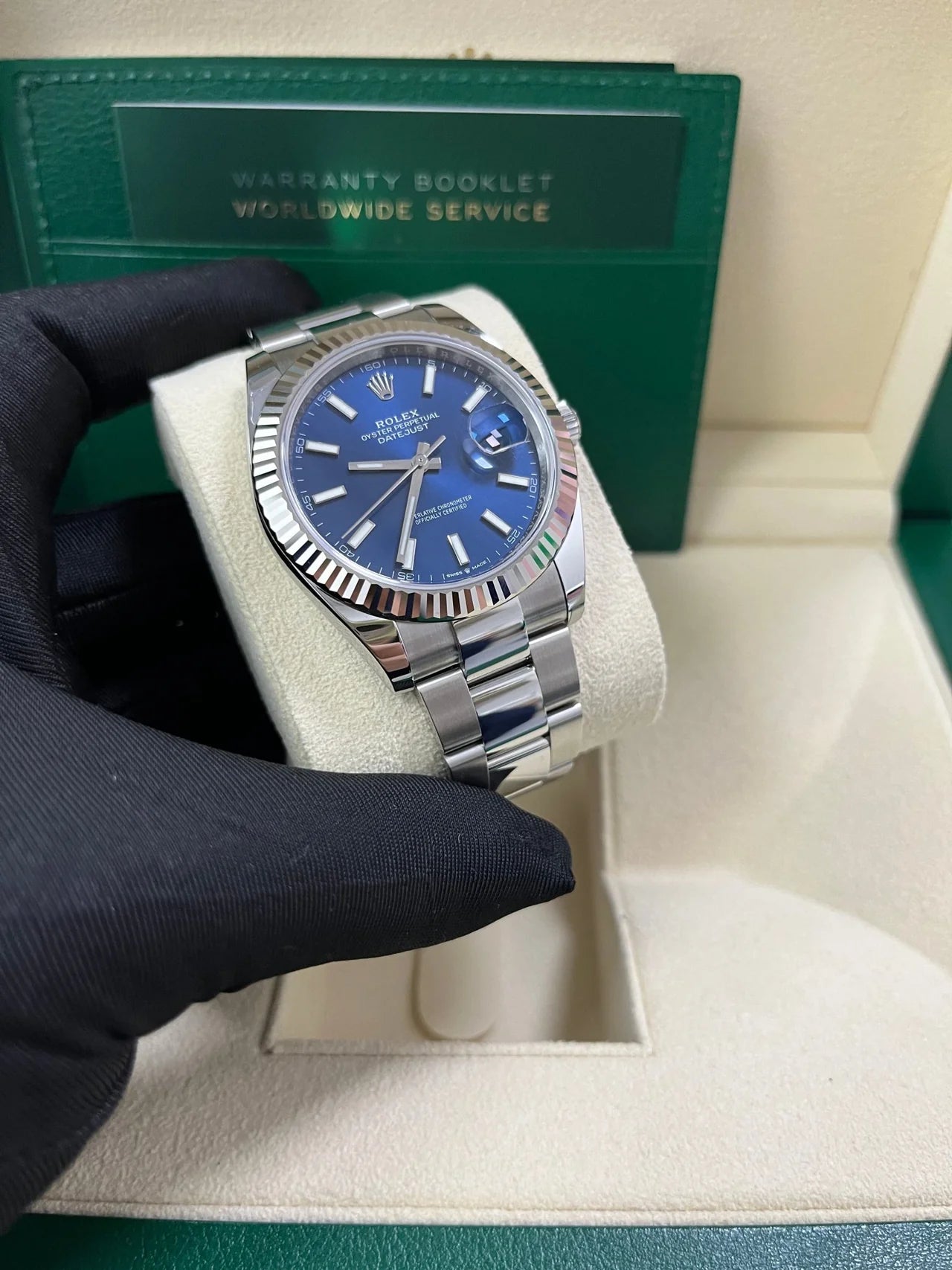 Datejust 41 mm Blu Oyster
