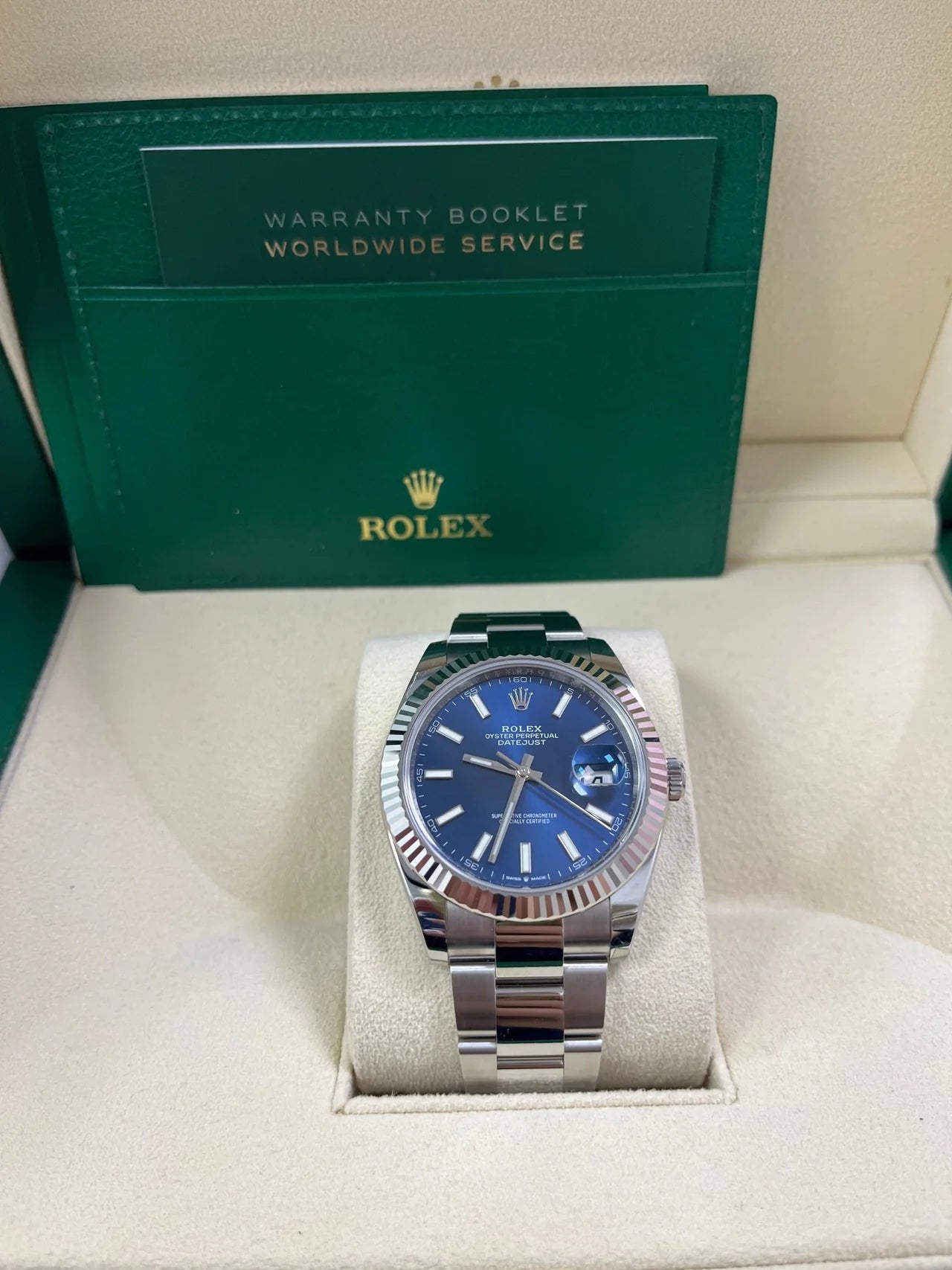 Datejust 41 mm Blu Oyster
