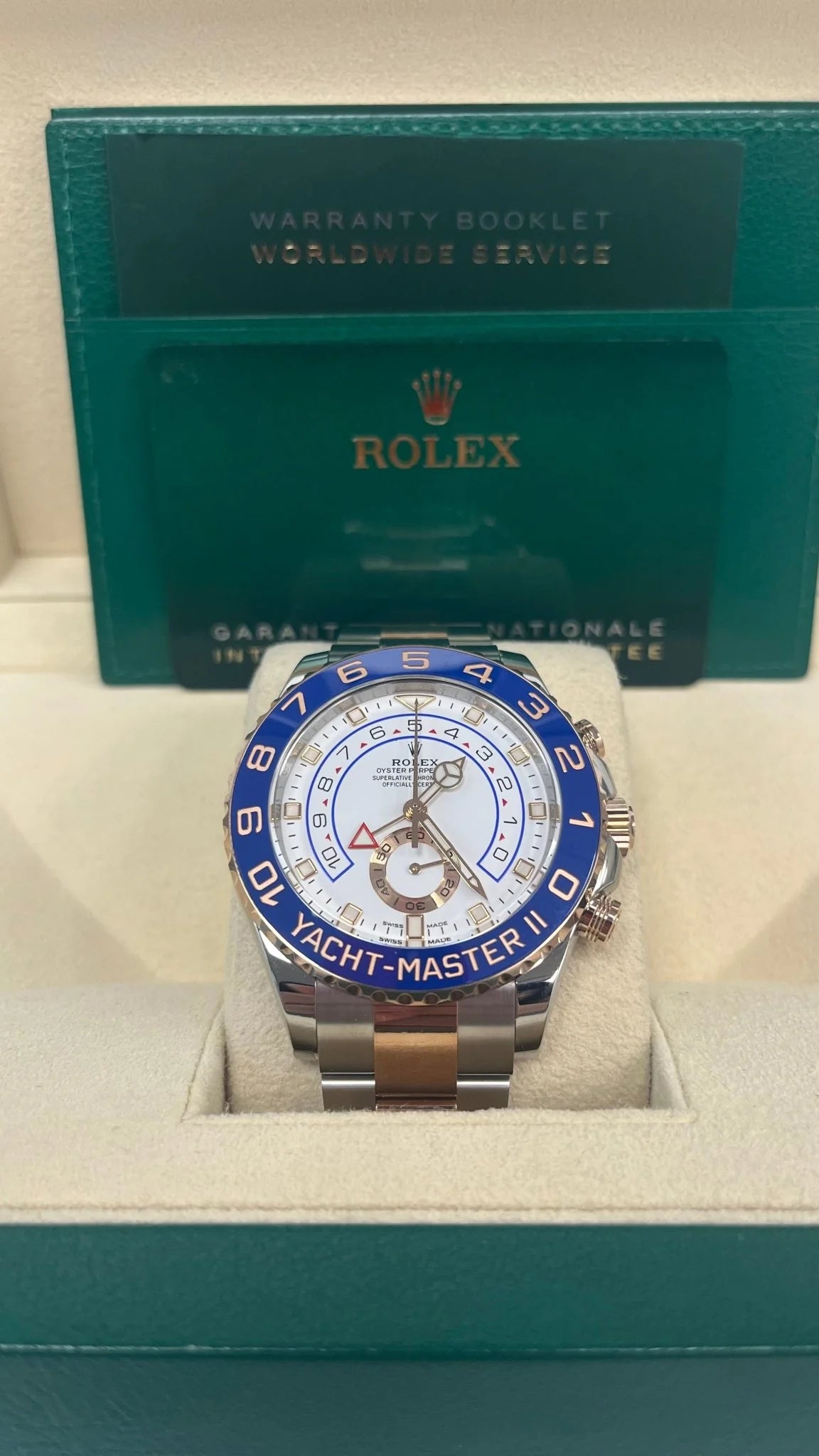 Yatch-master 44 mm Acciaio Oro Rosè